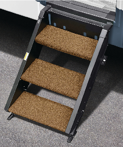 Prest-O-Fit 20518 Trailhead RV 3-Step Rug 19.5" MORryde StepAbove Obsidian Black