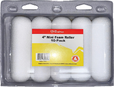 Redtree 36067 4-Inch Mini Foam Roller Refills, 10-Pack