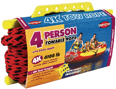Sportsstuff 57-1532 4K Tow Rope for 4 Person Towable Tubes