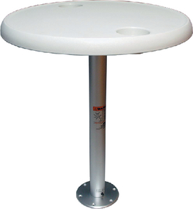 Springfield Marine 1690202 Stowable Round Table Package with Locking Post