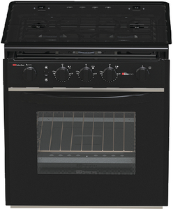 Suburban Mfg 3629A 17" RV Range with Glass Cover and Piezo Ignition