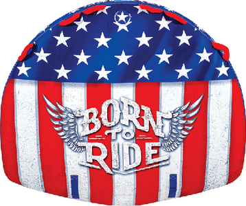 WOW Sports 22WTO3982 Born To Ride Towable Tube 1-3 Riders