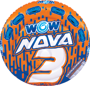 Wow Sports 22WTO3985 Nova 3-Person Inflatable Towable Deck Tube