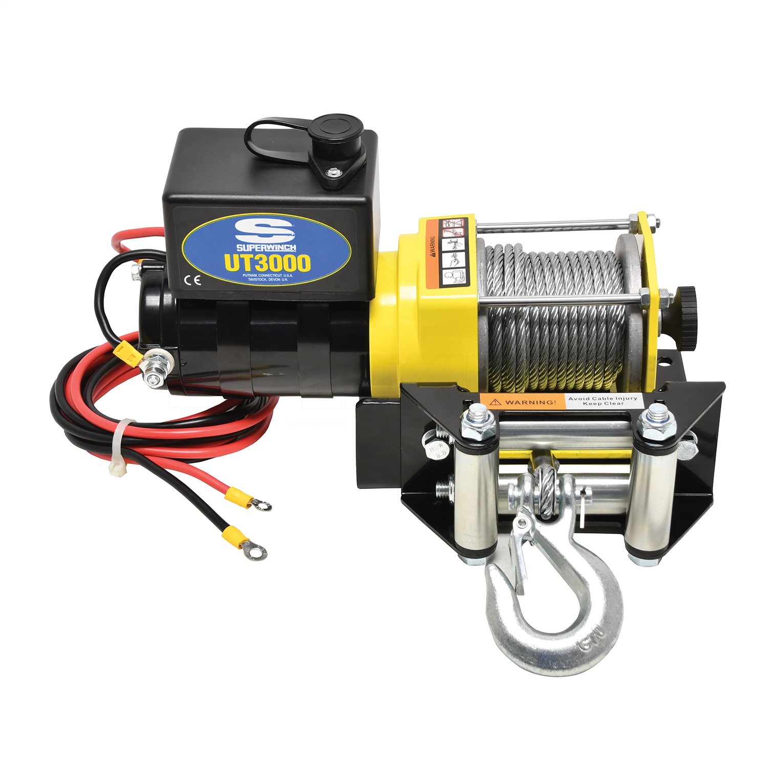 Superwinch 1331200 UT3000 12V Electric Utility Winch 3000 lb Capacity with Roller Fairlead