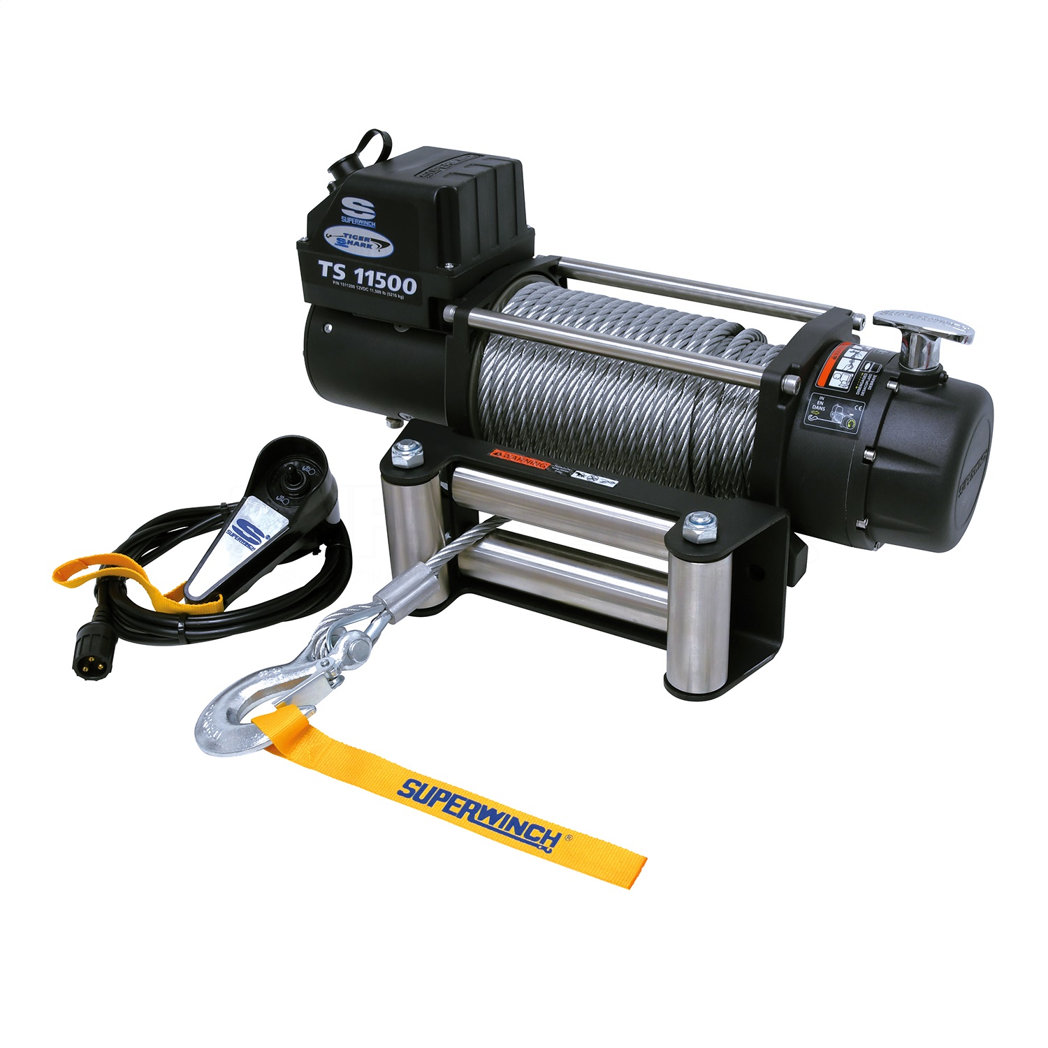 Picture of Superwinch 1511200 Tiger Shark 11500 lb Electric Winch