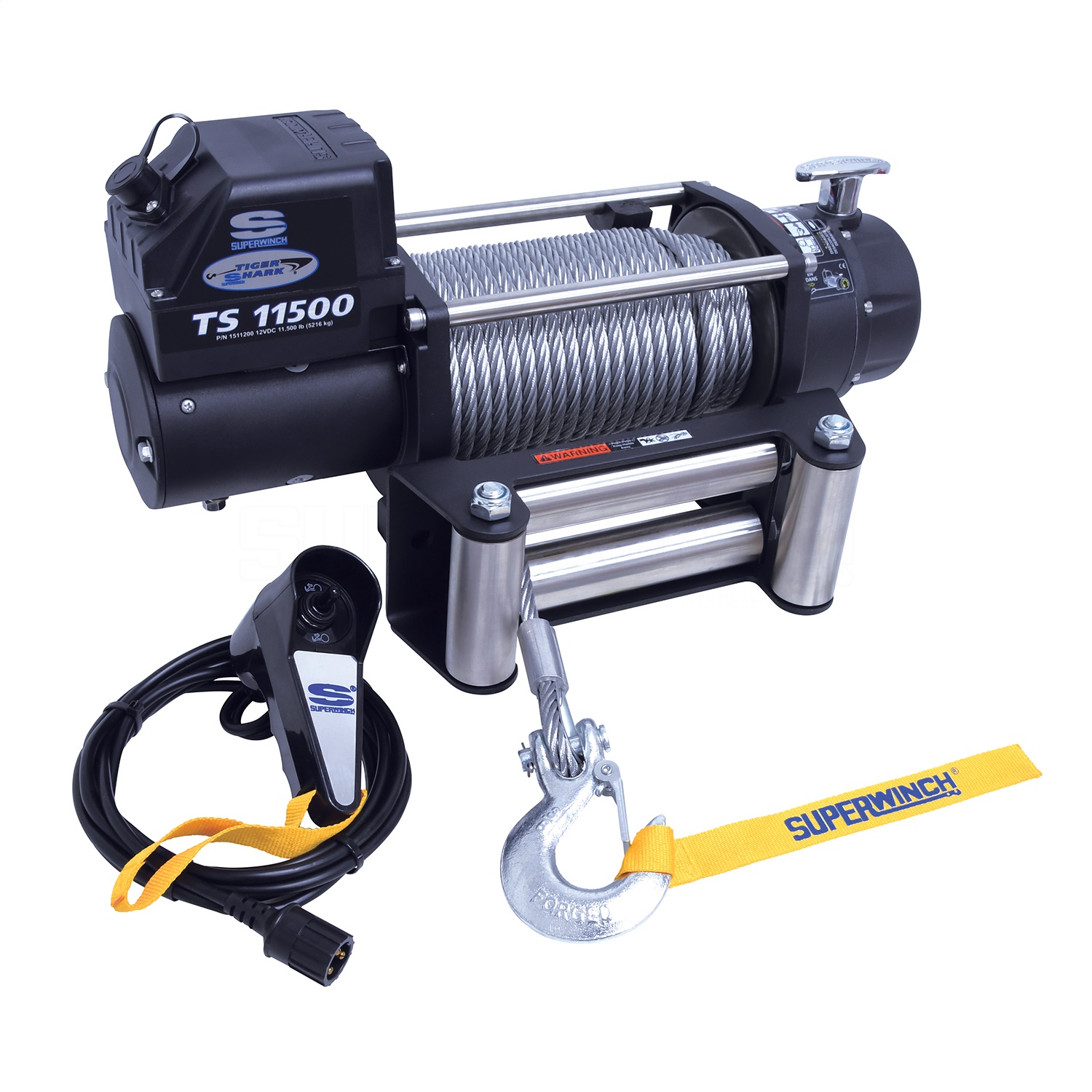Picture of Superwinch 1511200 Tiger Shark 11500 lb Electric Winch