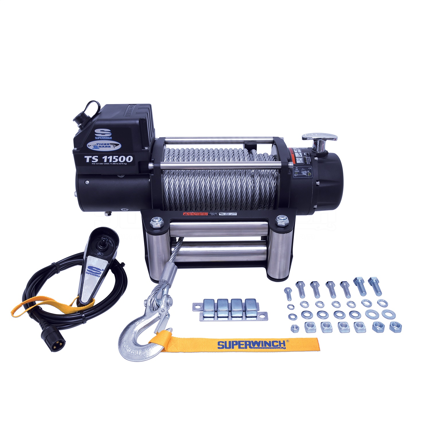Picture of Superwinch 1511200 Tiger Shark 11500 lb Electric Winch