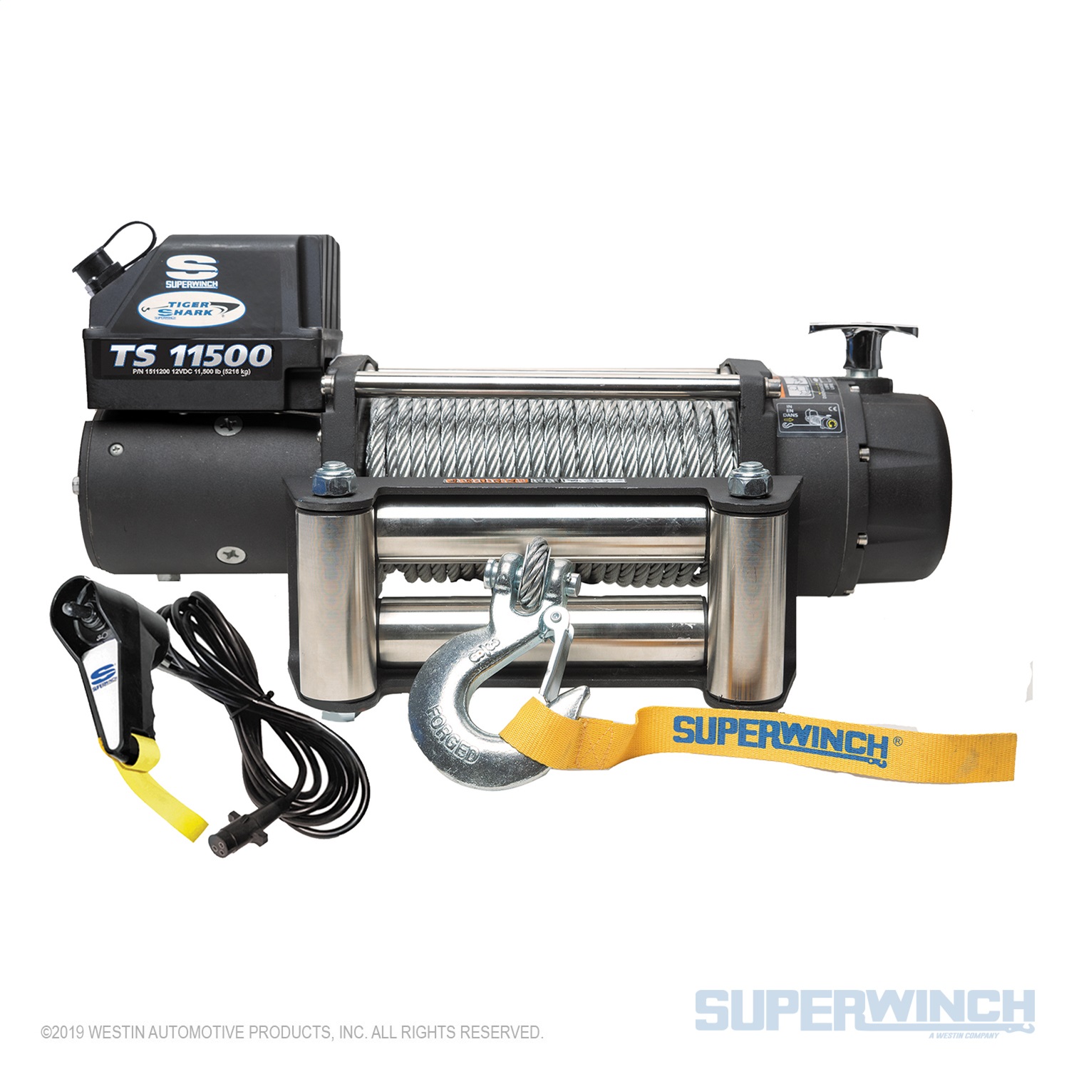 Picture of Superwinch 1511200 Tiger Shark 11500 lb Electric Winch
