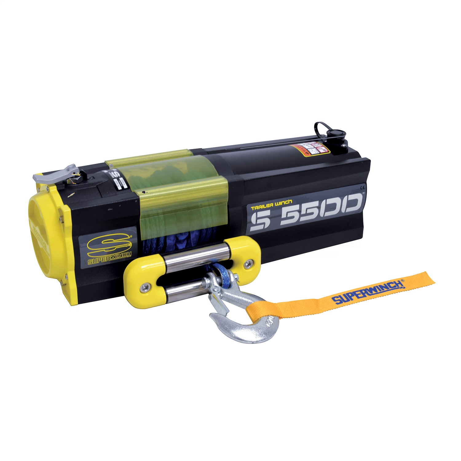 Picture of Superwinch 1455201 S5500 Series Synthetic Rope Trailer Winch 5500 lbs