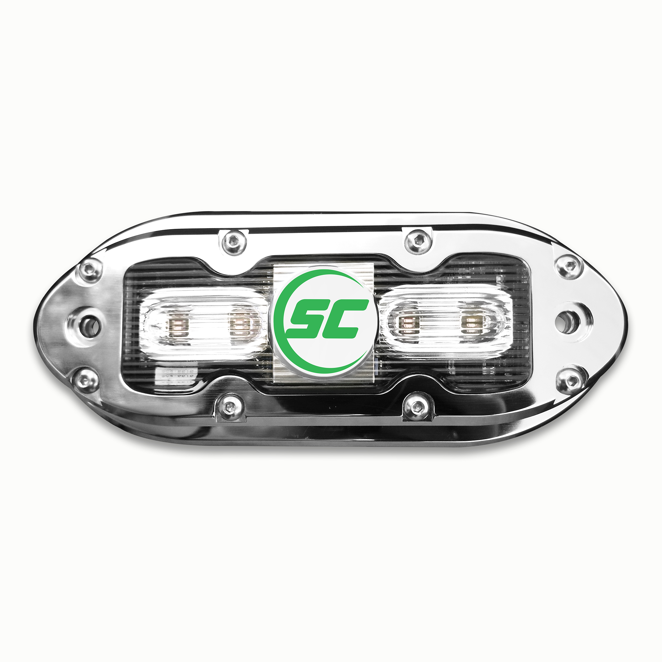 Shadow-Caster LED Lighting SCM-4-AG-20 Shadow-Caster Scm-4 Led Underwater Light W/20' Cable 316 Ss Housing Aqua Green