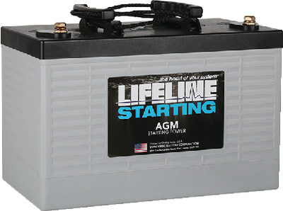 Lifeline GPL-2400T 12V AGM Starting Battery 75Ah 870 CCA Group 24