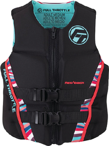 Full Throttle 14250010584022 Women's Rapid-Dry Flex-Back Life Vest Pink Large