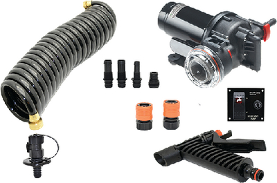 Johnson Pumps JP-64535 Aqua Jet Wash Down Pump Kit 3.5 GPM 12V