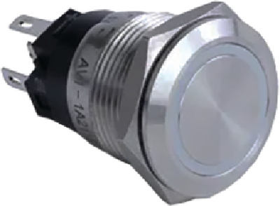 Sierra AV10100B Push Button Switch with Blue LED Halo 20A