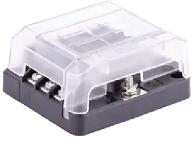 Sierra FS40800 6-Gang Fuse Block with Cover and LED Indicator