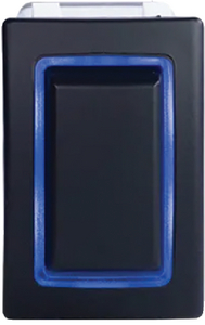 Sierra RK40680B Rocker Switch with Halo LED Light, DPDT Momentary, Blue