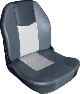 Wise Seating 33401788 Quantum Series Fold Down Boat Seat Jazz Black Marble Charcoal