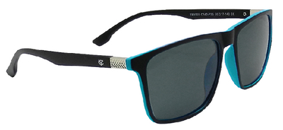 Yachter's Choice Products 45037 Monroe Sunglasses Black/Blue Frame Black Lens