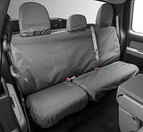 Picture of Covercraft SS8378WFGY Waterproof Polyester SeatSaver Custom Second Row Seat Covers Grey