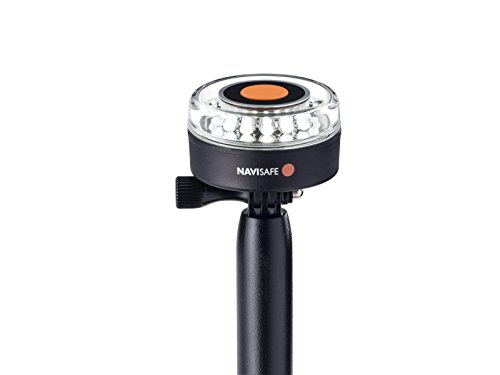 Navisafe 040-1 Navilight All-White 5 Mode 360Â° 2nm Navigation Light with Navimount Base