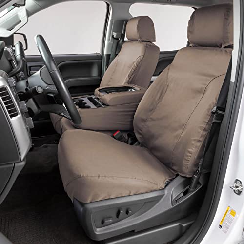Picture of Covercraft SS8484PCTP Polycotton Seatsaver Custom Second Row Seat Covers Taupe