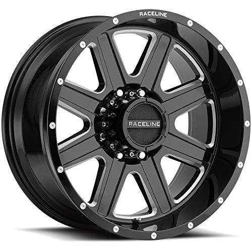 Raceline Wheels 940M-68012-00 Hostage 16x8 5x4.5 Offset 0mm Black Milled Wheel