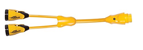 Power Products Y30-2-30 Eel 30-Amp Male To 2-30-Amp Female Y-Adapter, Yellow