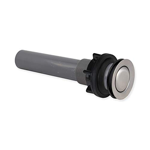 Dura Faucet DFPU202SN RV Bathroom Sink Pop-Up Drain Without Overflow Brushed Satin Nickel