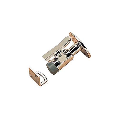 Sea-Dog Line 222710-1 Brass Door Stop and Catch 2" x 2-1/2"