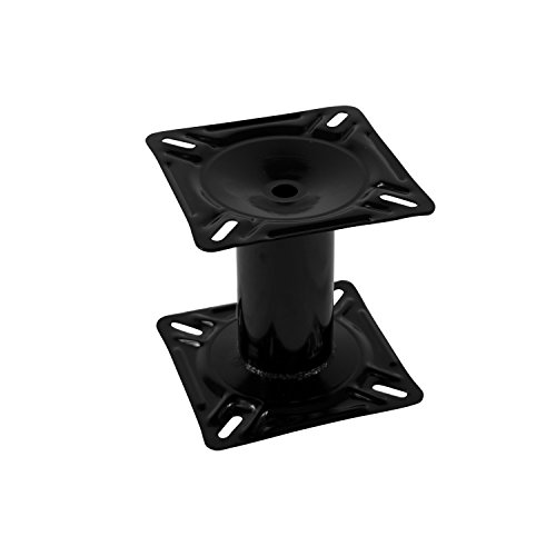 Wise Seating 8WD1251 Boat Seat Pedestal 7 Inch Fixed Mount Black Steel