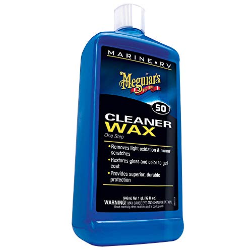Meguiars M5032CASE One Step Cleaner Wax for Boat/RV 32 oz Liquid
