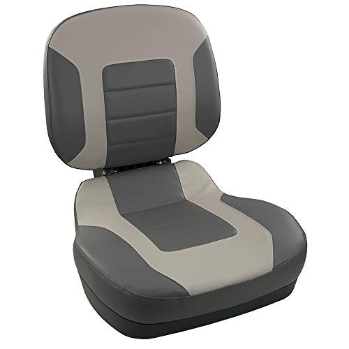 Springfield Marine 1041583 SPRINGFIELD FISH PRO II LOW BACK FOLDING SEAT CHARCOAL/GRY