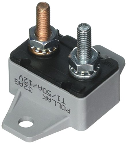 Picture of Pollak 54-250PL 50 Amp Circuit Breaker with Automatic Reset