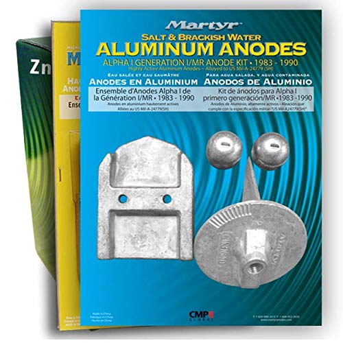 Martyr Anodes CMALPHAGEN1KITZ Zinc Anode Kit for Mercury Alpha One Gen 1