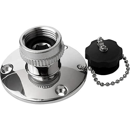 Sea-Dog Line 513110-1 Stainless Steel Fresh Water Inlet with Watertight Cap