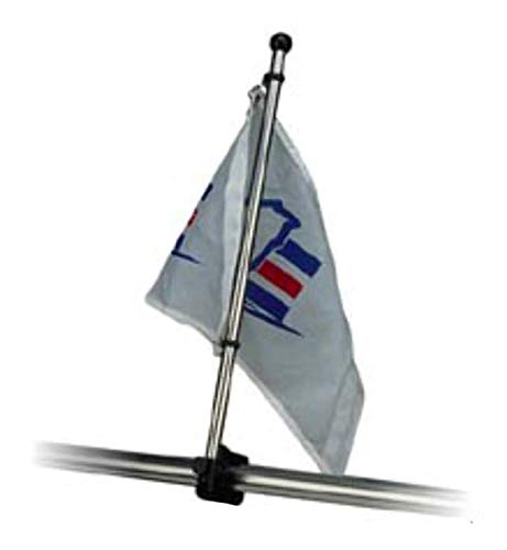 Sea-Dog Line 327122-1 Adjustable Rail Mount Flagpole Stainless Steel