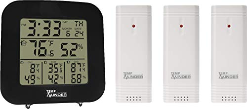 Minder Research TM22250VP TempMinder 4-Zone Temperature and Humidity Weather Station