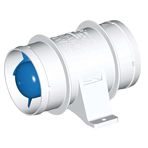 Rule Industries 140-24V 3-Inch Inline Marine Bilge Blower 24 Volt