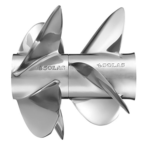 Solas 1654-160-20 Stainless Steel Dual Propeller for Mercruiser Bravo Three Front