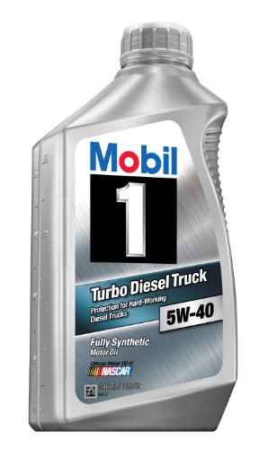 Mobil 122253 Delvac 1 ESP 5W-40 Full Synthetic Diesel Engine Oil - 1 Quart