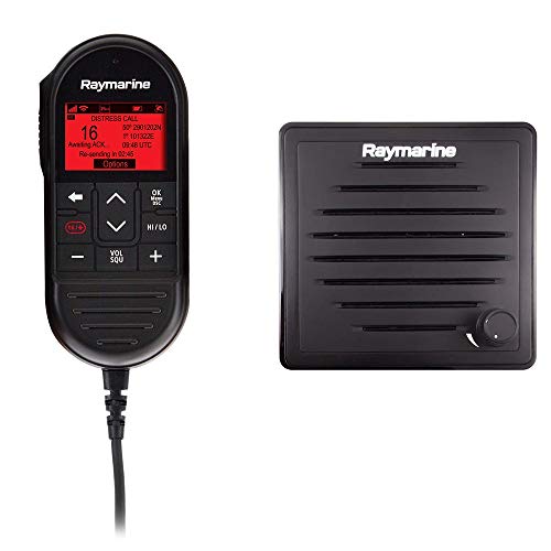 Raymarine T70432 Ray90 Wired Second Station Kit with Passive Speaker and RayMic Handset