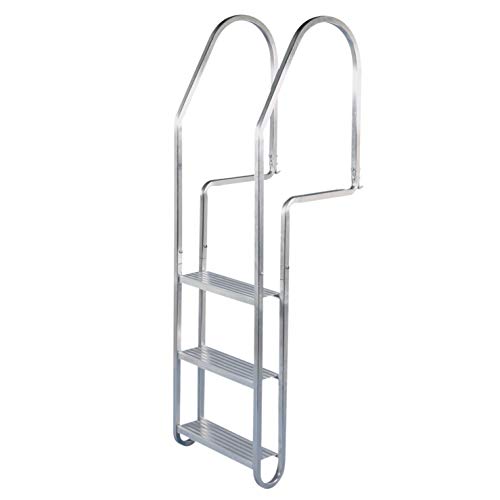 Dock Edge DE2003F Aluminum Quick Release Dock Ladder, 3 Step