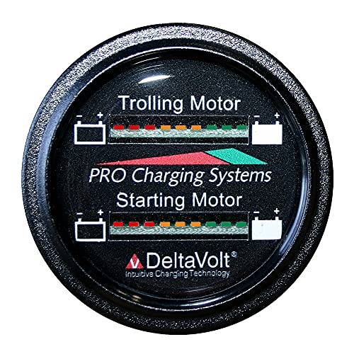 Dual Pro BFGWOM1536V/12V Battery Fuel Gauge Monitor 36V Trolling 12V Starting Marine