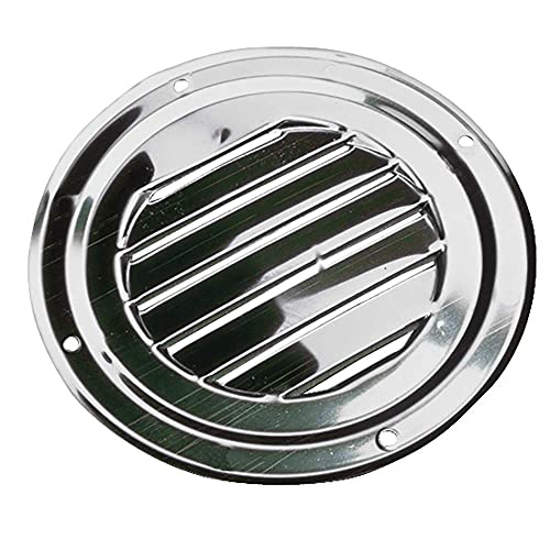 Sea-Dog Line 331425-1 Round Louvered Vent 5 Inch Stainless Steel