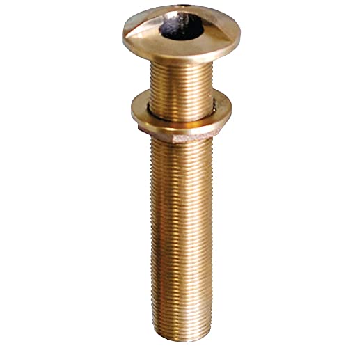 Groco HSTHXL-750-W 3/4" Bronze Extra Long High Speed Thru-Hull Fitting with Nut