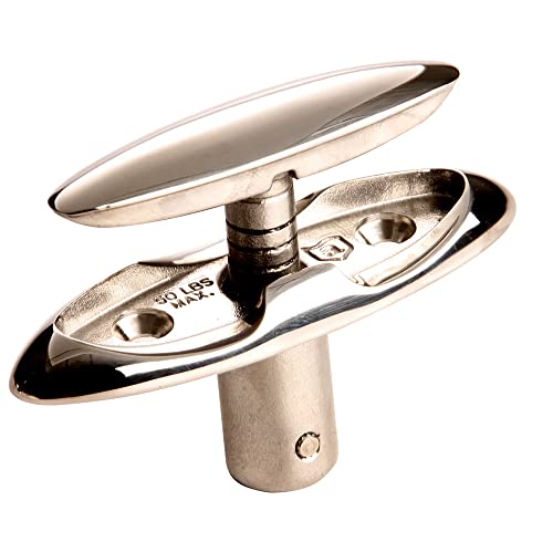 Attwood Marine 66502-1 Fender Cleat 3-1/2" Retractable Stainless Steel