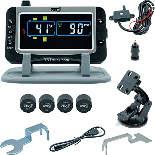 Truck System Technologies TST507RV4C 507 Series TPMS 4 Cap Sensor System with Color Display