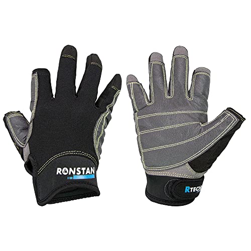 Ronstan CL740L Sticky Race Glove 3-Finger Black Large