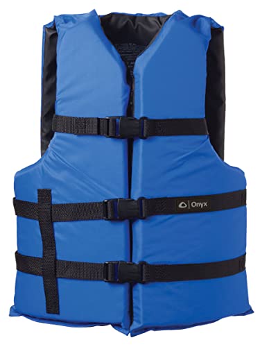 Onyx Outdoors 103000-500-002-12 Youth General Purpose Life Jacket Blue 50-90 lbs