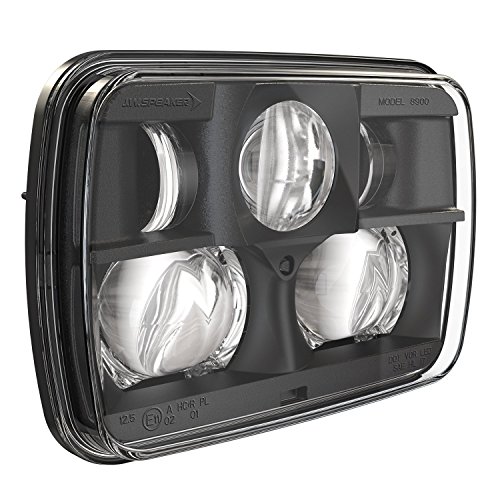 J.W. Speaker 0554491 8900 Evolution 2 LED Headlight 5x7 12-24V DOT/ECE Non-Heated Black